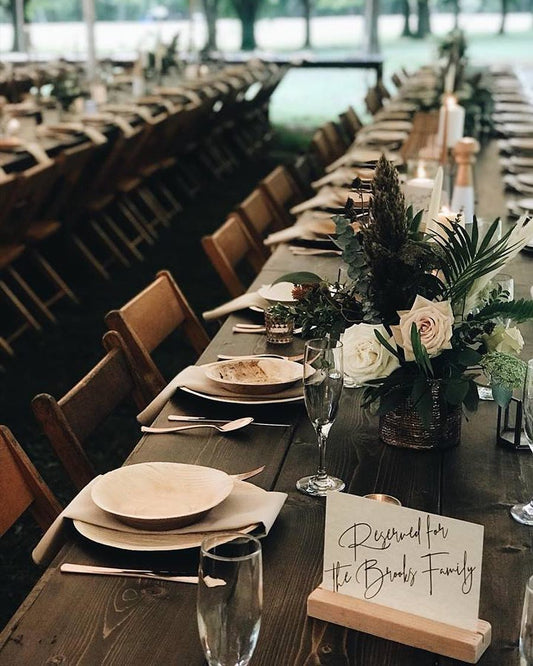 Nature's Elegance: Eco-Friendly Wedding Table Setting Inspiration
