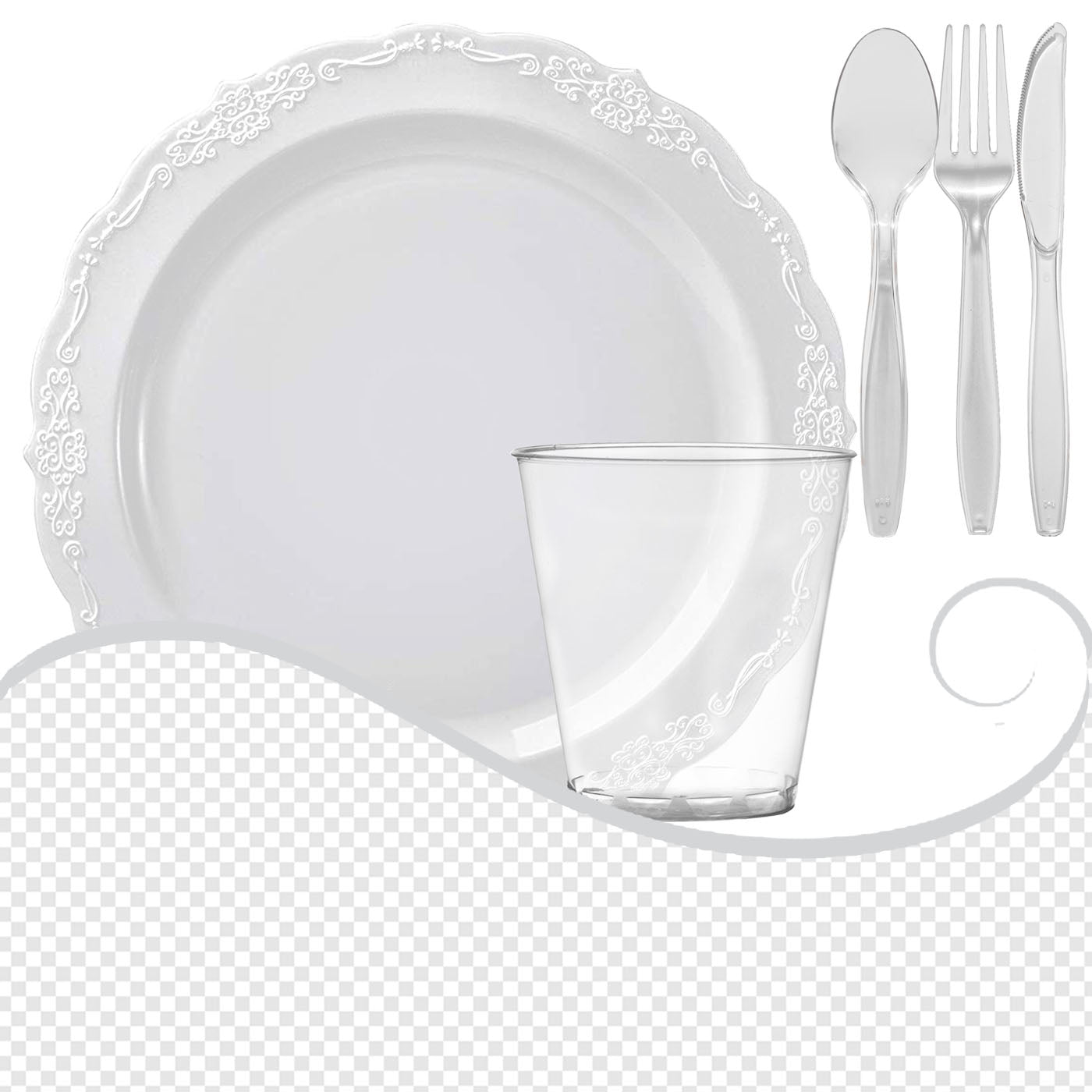 Clear Party Dinnerware