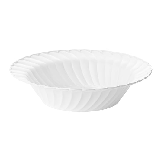 White Flair Disposable Plastic Soup Bowls (12 oz.)