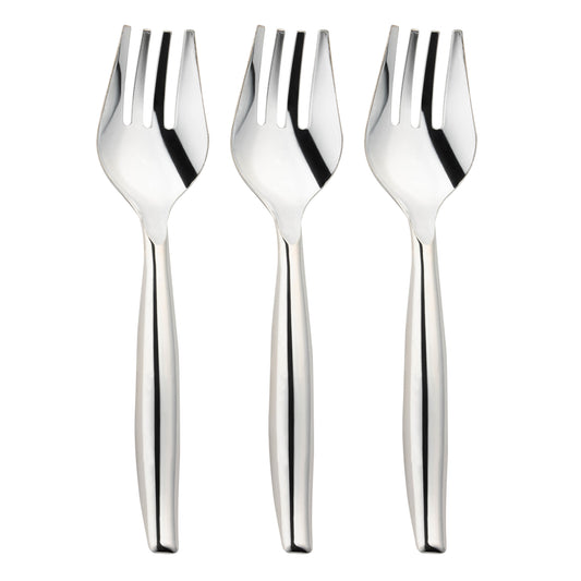 Silver Plastic Disposable Serving Forks