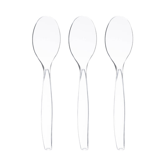 Clear Plastic Disposable Serving Spoons