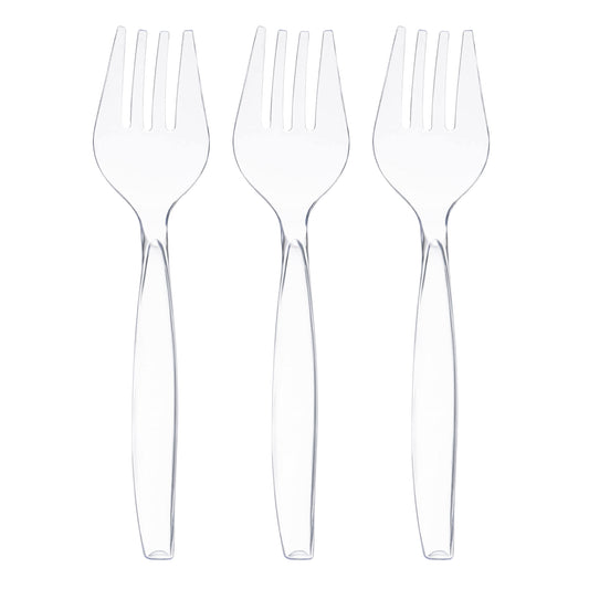 Clear Plastic Disposable Serving Forks