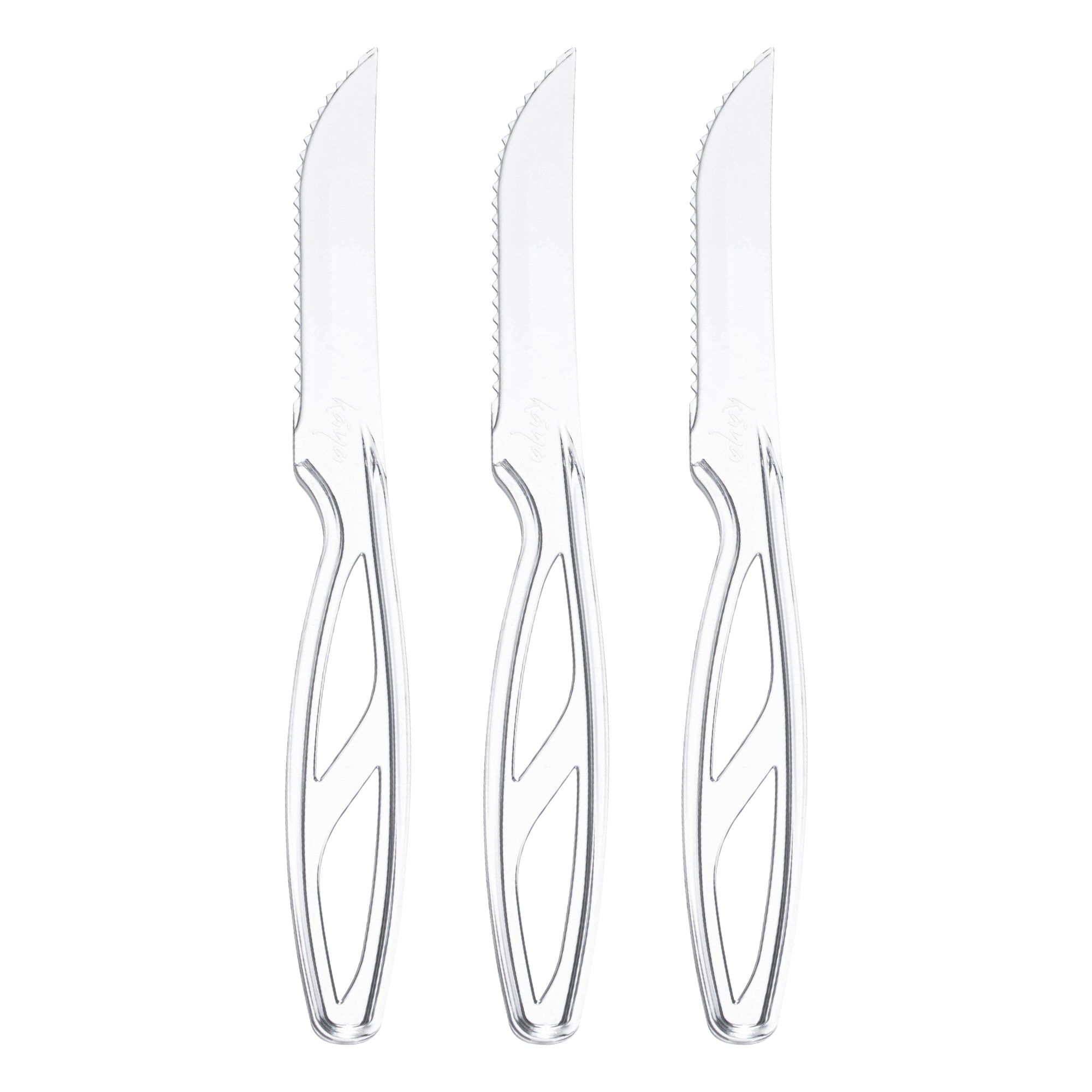 Plastic Knives Clear Disposable Steak Knives Kaya Collection The