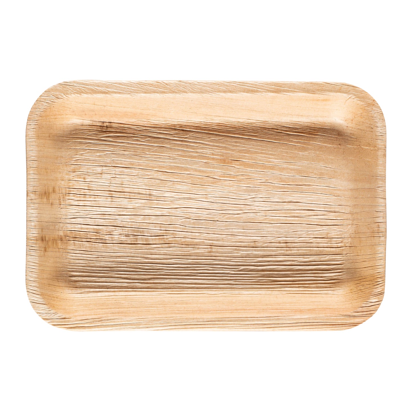 Rectangular Natural Palm Leaf Disposable Eco-Friendly Trays (9" x 6")