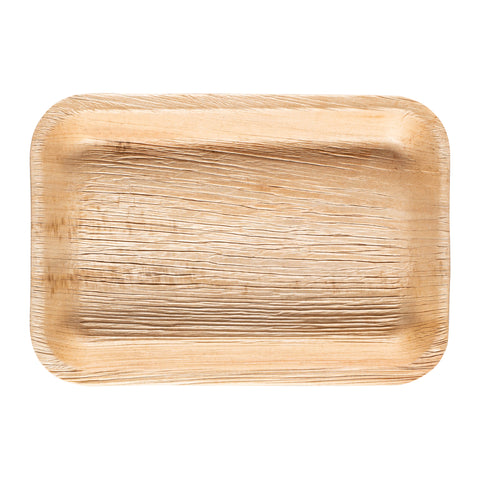 Rectangular Natural Palm Leaf Disposable Eco-Friendly Trays (9