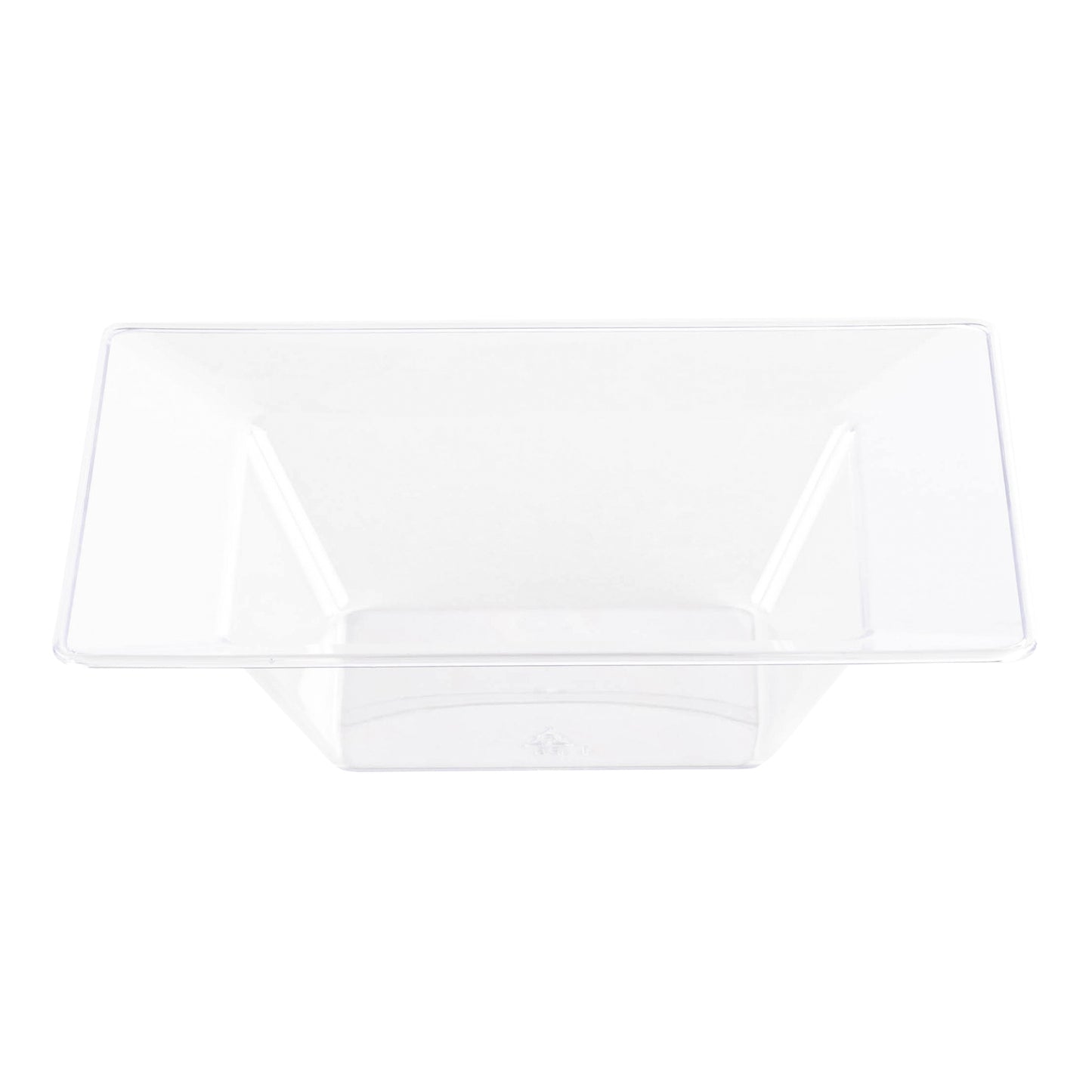 Clear Square Disposable Plastic Soup Bowls (12 oz.)