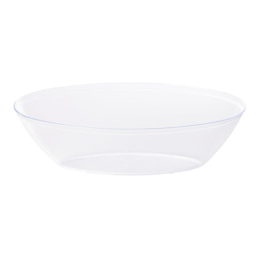 Clear Oval Disposable Plastic Serving Bowls (2 qt.)