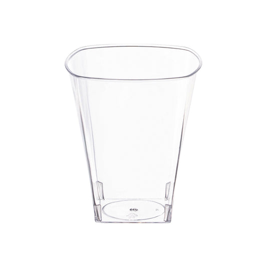 2 oz. Clear Square Disposable Plastic Shot Glasses