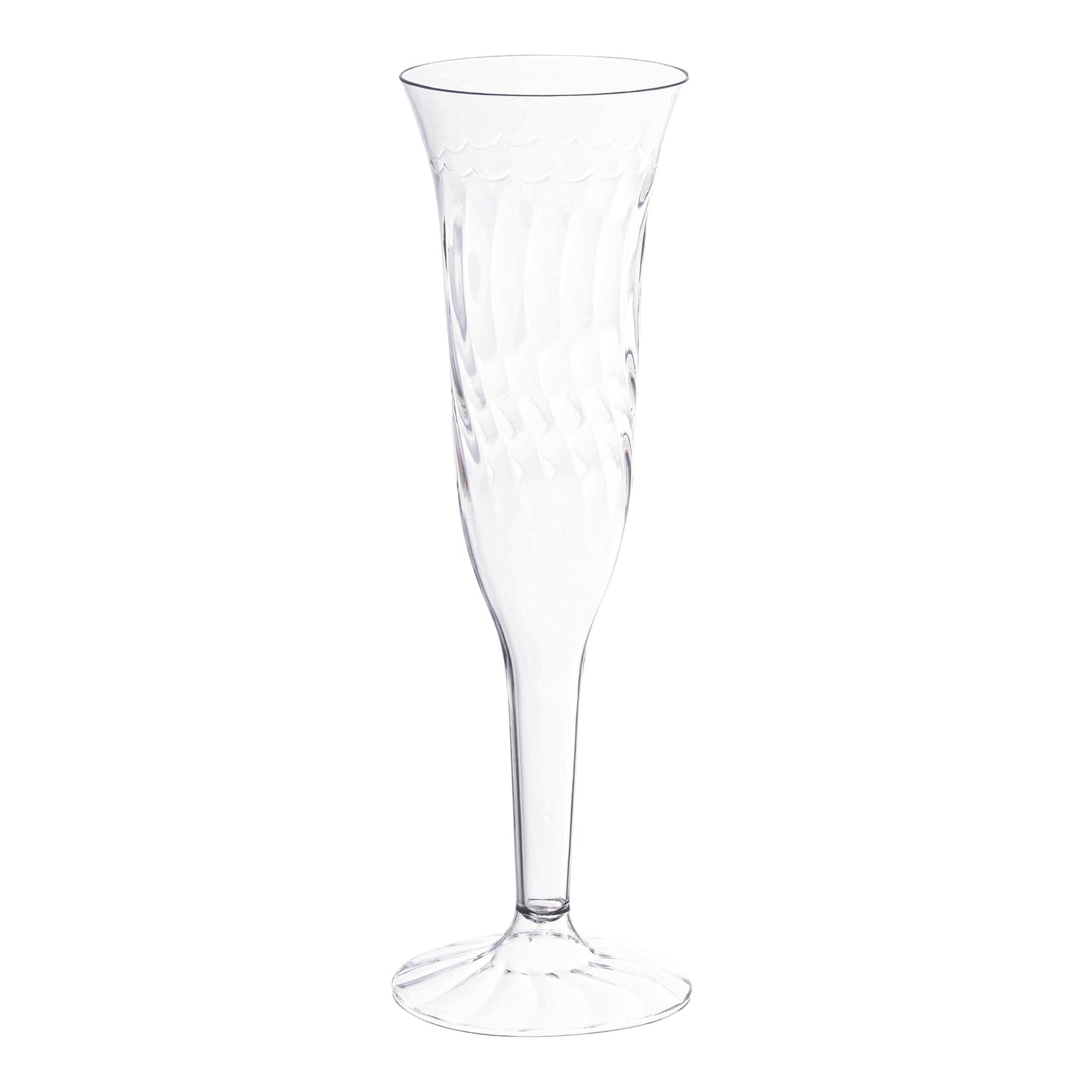 5 oz. Clear Disposable Plastic Champagne Flutes