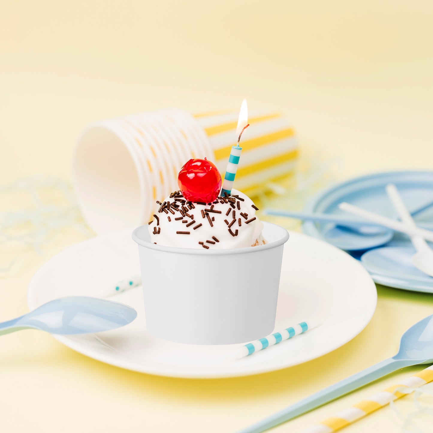 8 oz Squat Paper Soup Cups