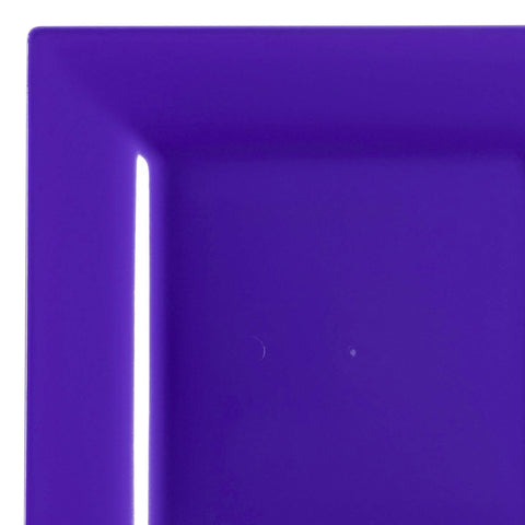 Grape Purple Square Disposable Plastic Cake Plates (6.5