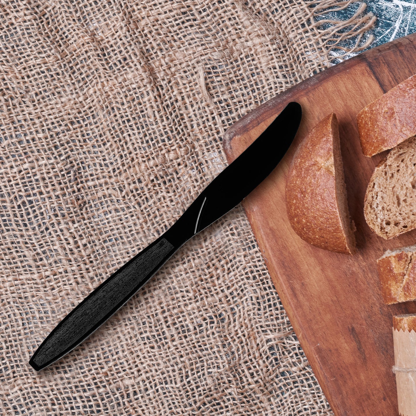 Black Disposable Plastic Knives