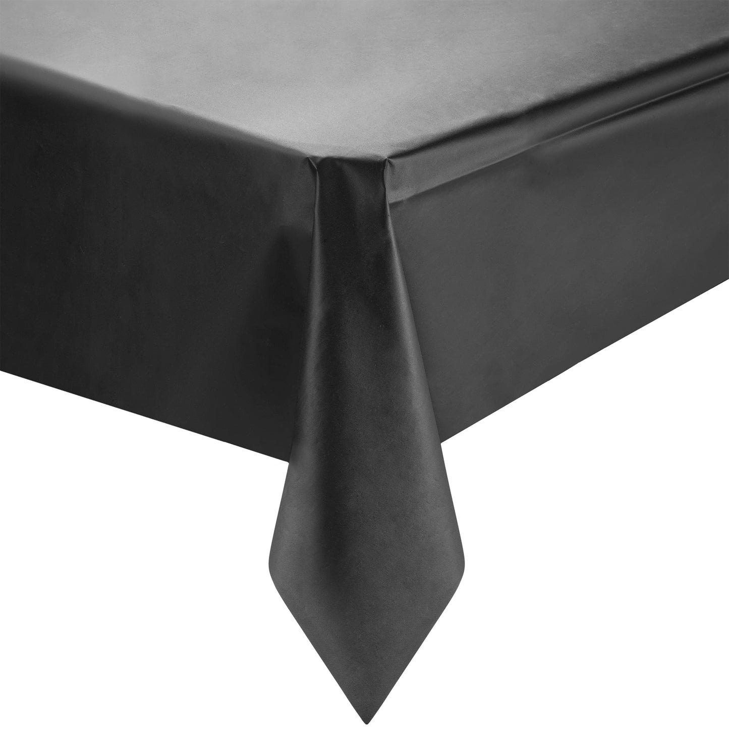 Black Rectangular Plastic Tablecloths (54" x 108")