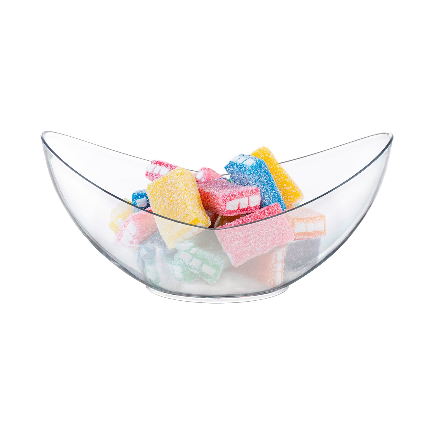 4 oz. Clear Big Disposable Plastic Concave Cups Secondary | The Kaya Collection