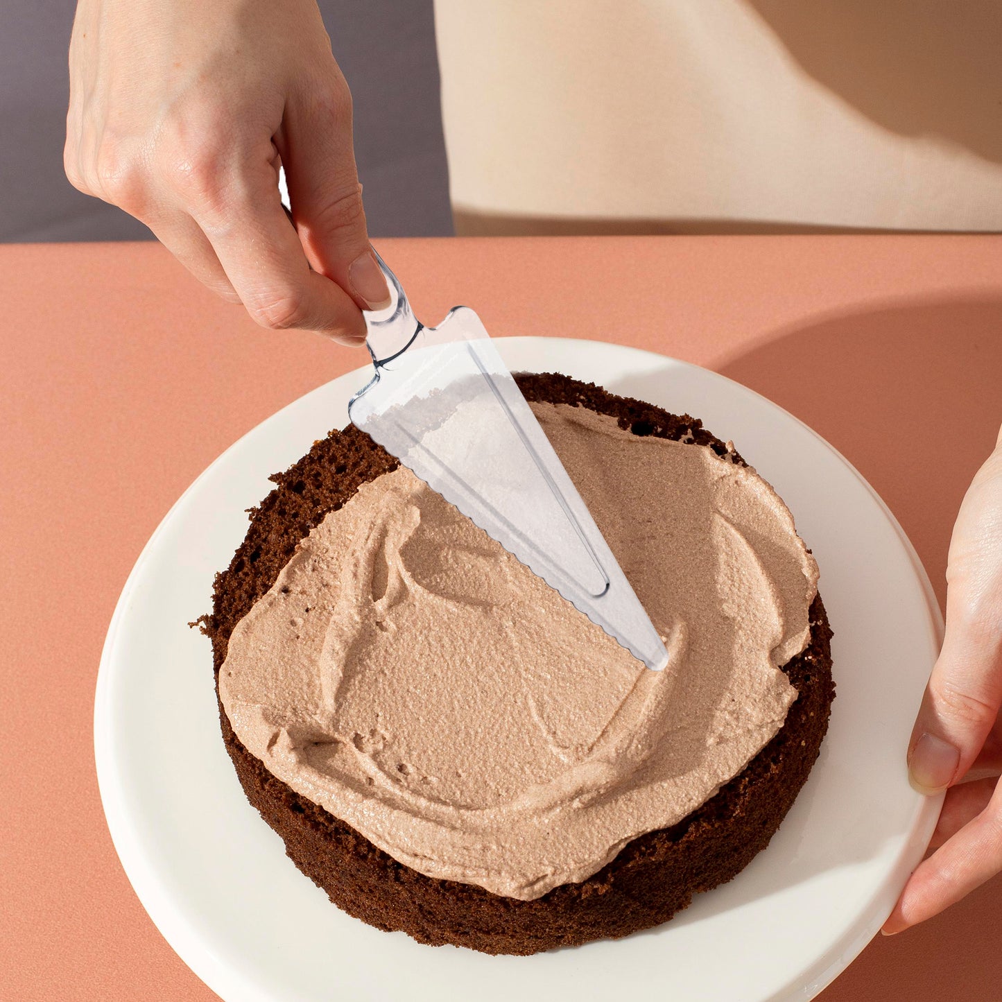 Clear Disposable Plastic Cake Lifter