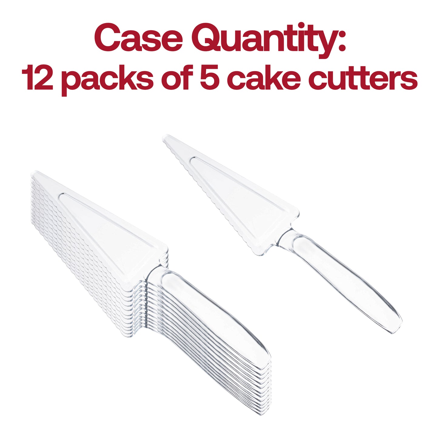 Clear Disposable Plastic Cake Lifter
