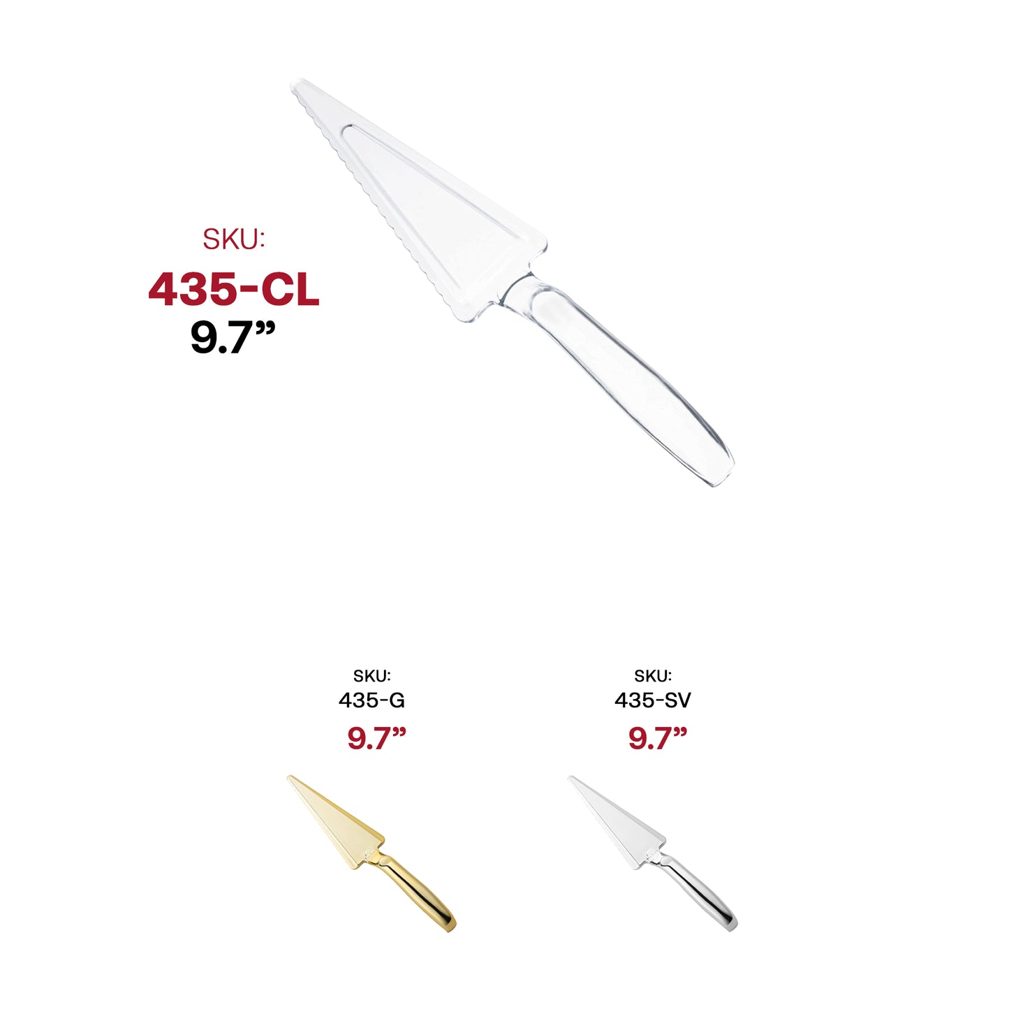 Clear Disposable Plastic Cake Lifter