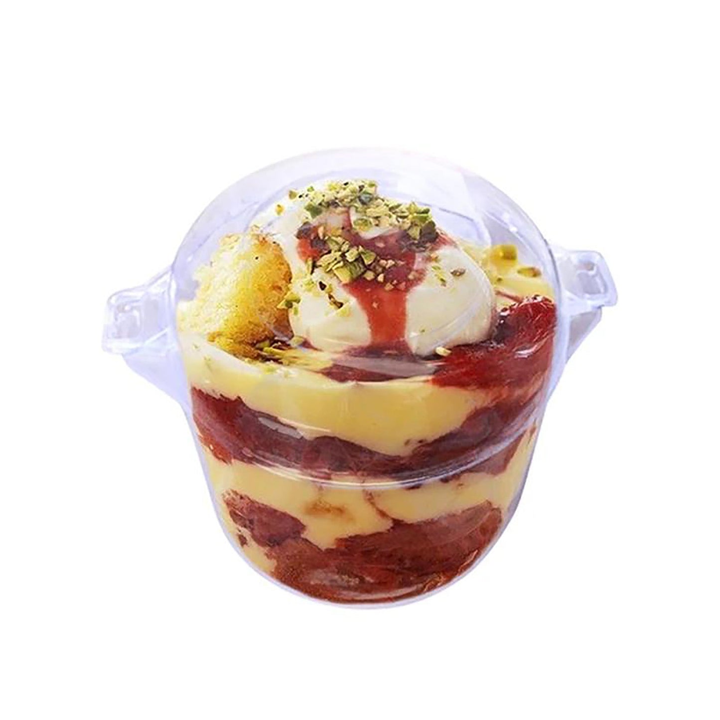 3.4 oz. Clear Plastic Disposable Mini Dessert Pots