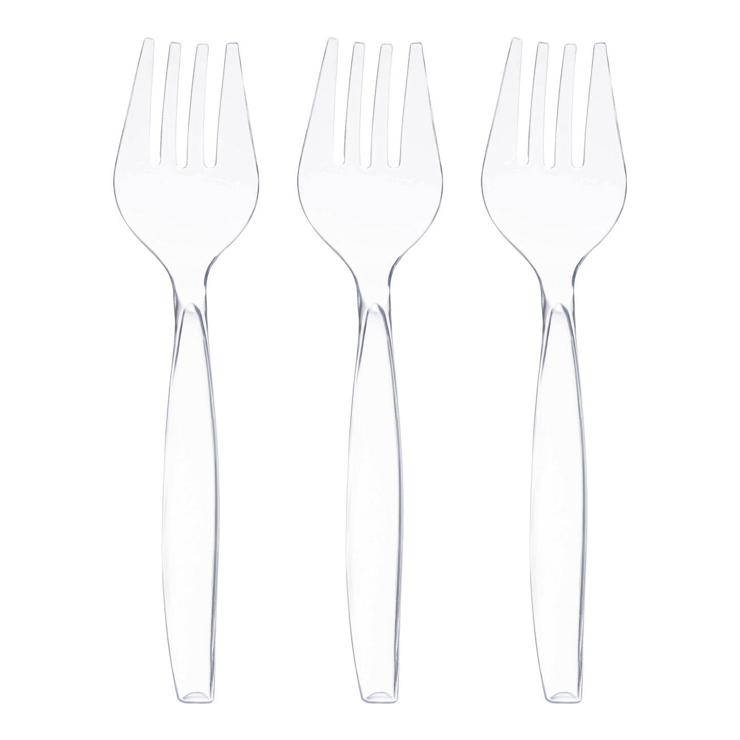 Clear Disposable Plastic Serving Forks Secondary | The Kaya Collection