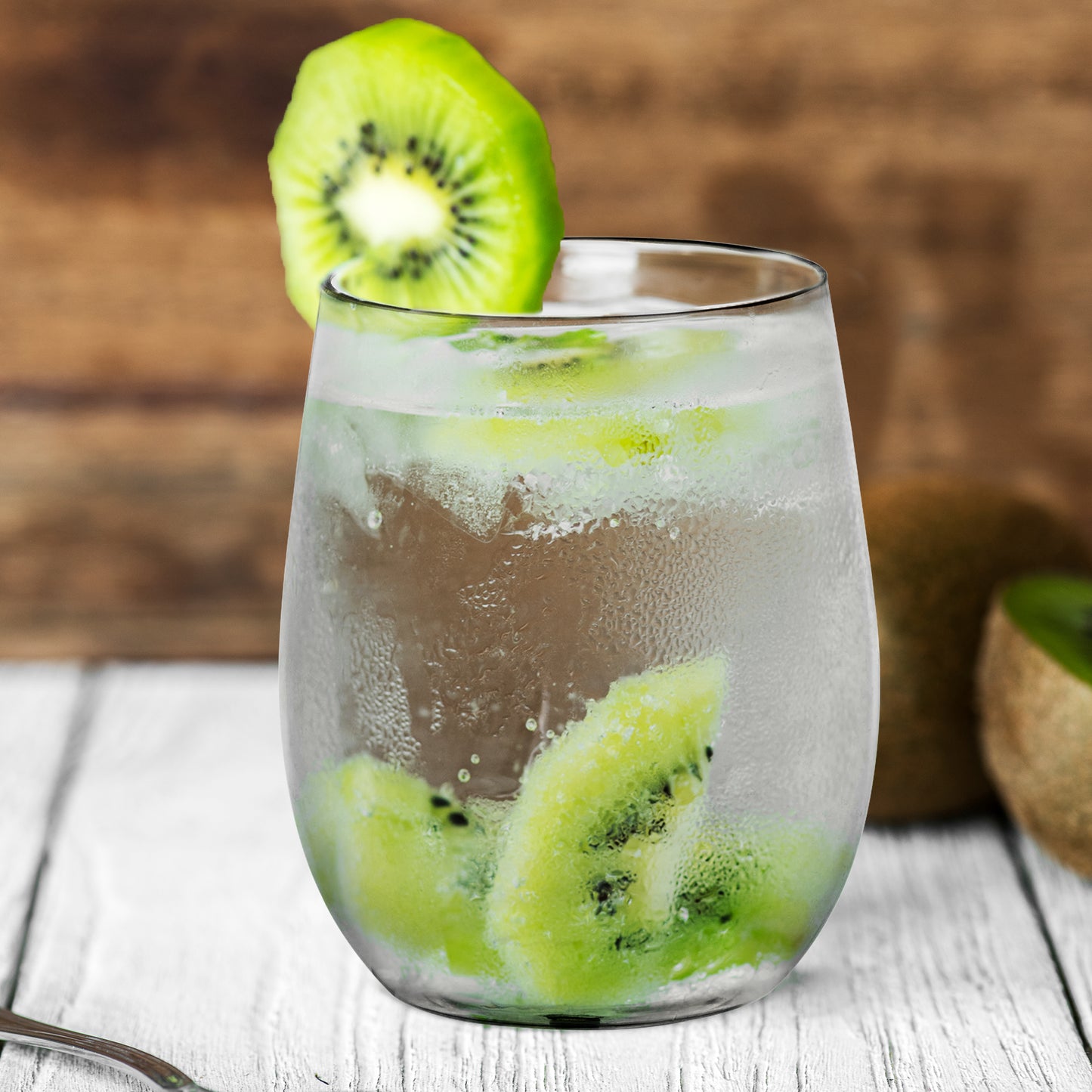 12 oz. Clear Elegant Stemless Disposable Plastic Wine Glasses