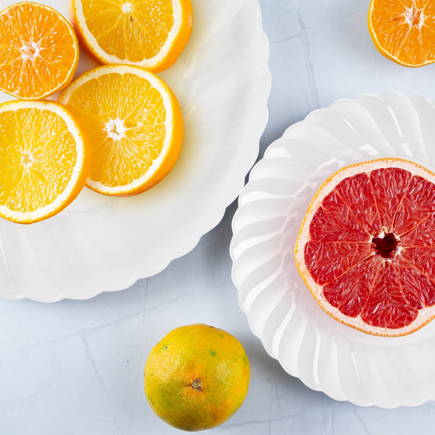 Clear Flair Disposable Plastic Buffet Plates (9")