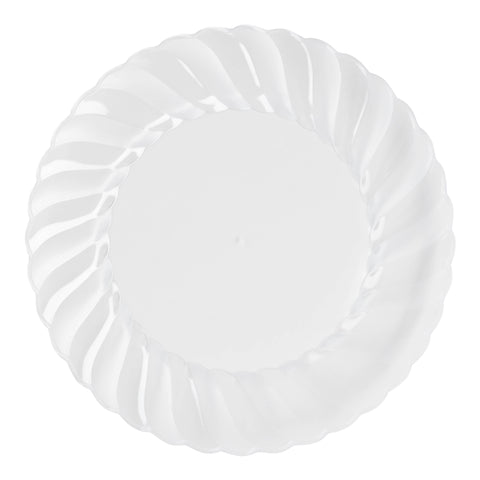Clear Flair Disposable Plastic Pastry Plates (6