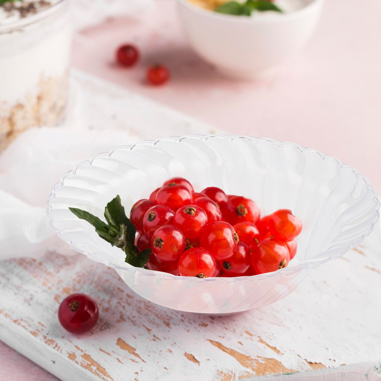 Clear Flair Disposable Plastic Soup Bowls (12 oz.)