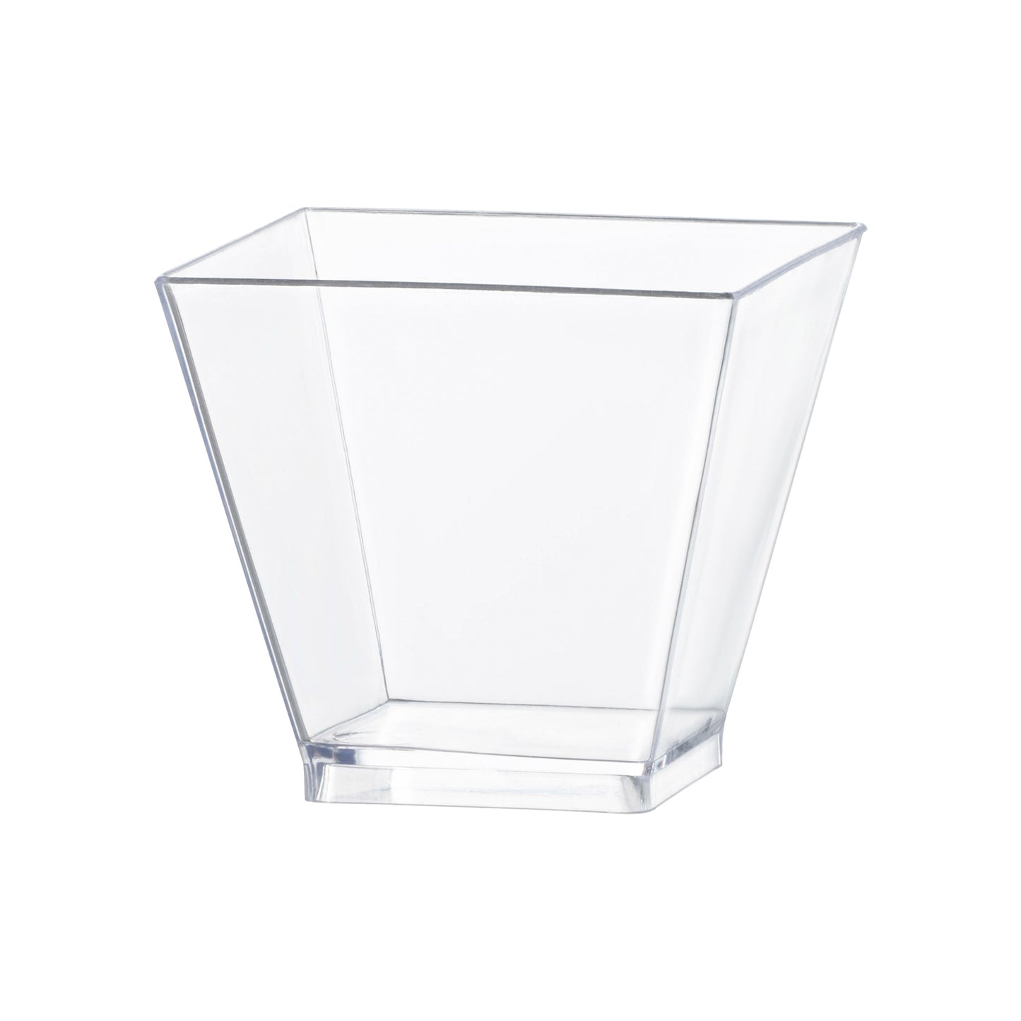 2 oz. Clear Plastic Mini Verrine Sample Cube Cups Main | The Kaya Collection