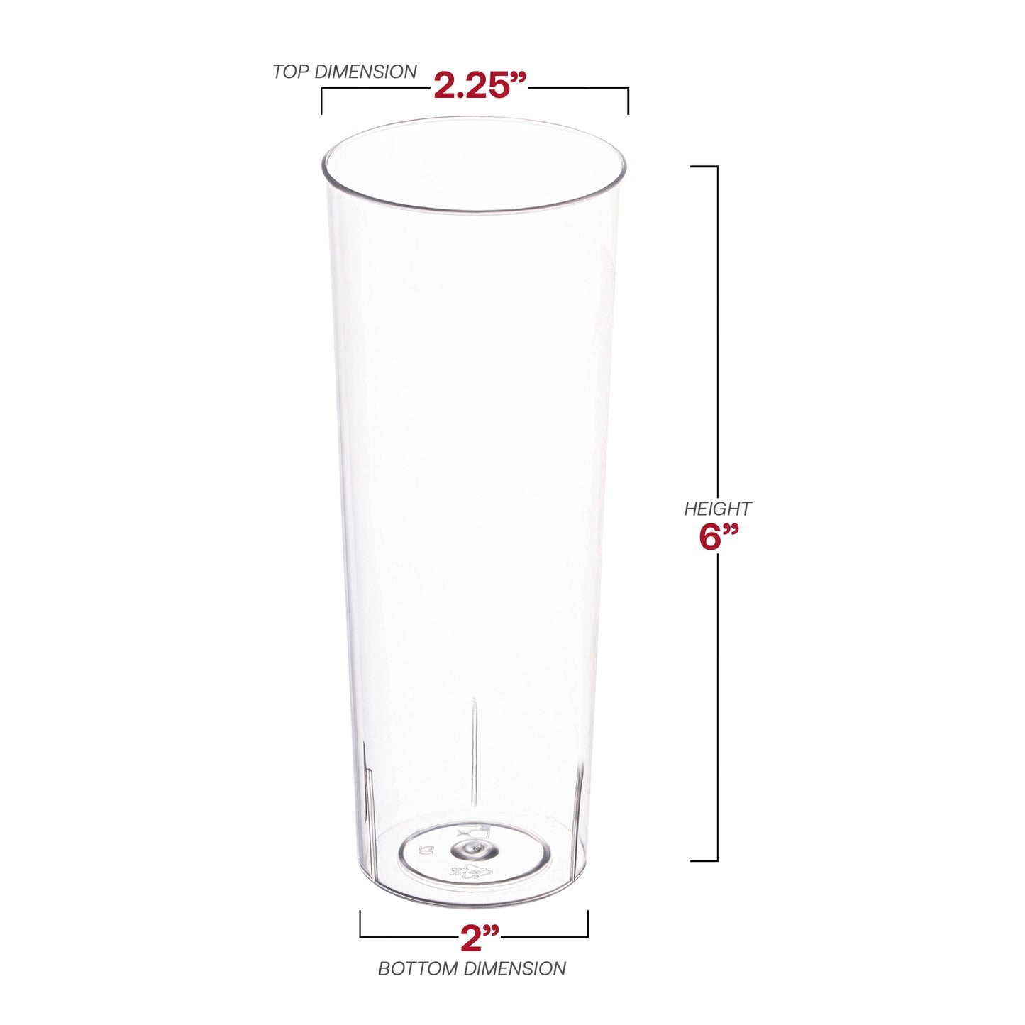 10 oz. Clear Round High Ball Plastic Disposable Cups