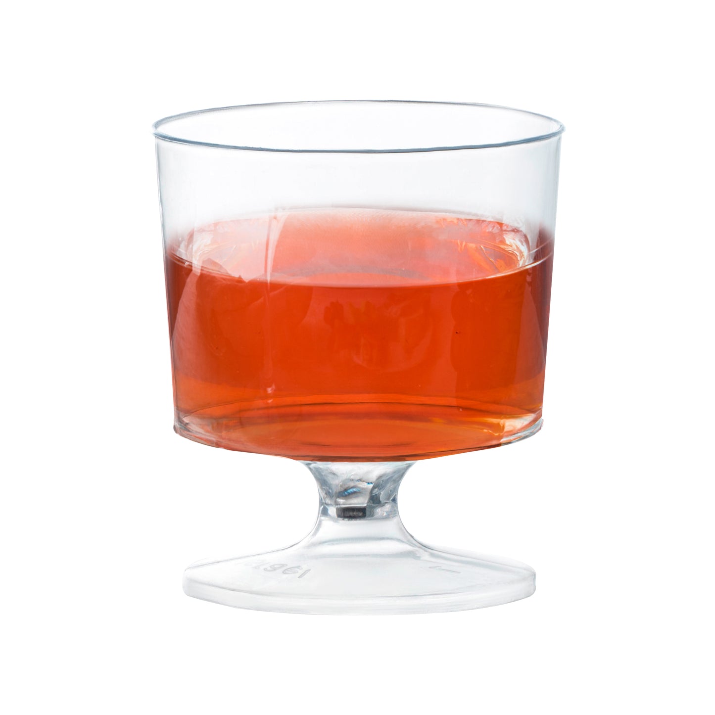 Clear Round Plastic Disposable Mini Wine Glasses | The Kaya Collection
