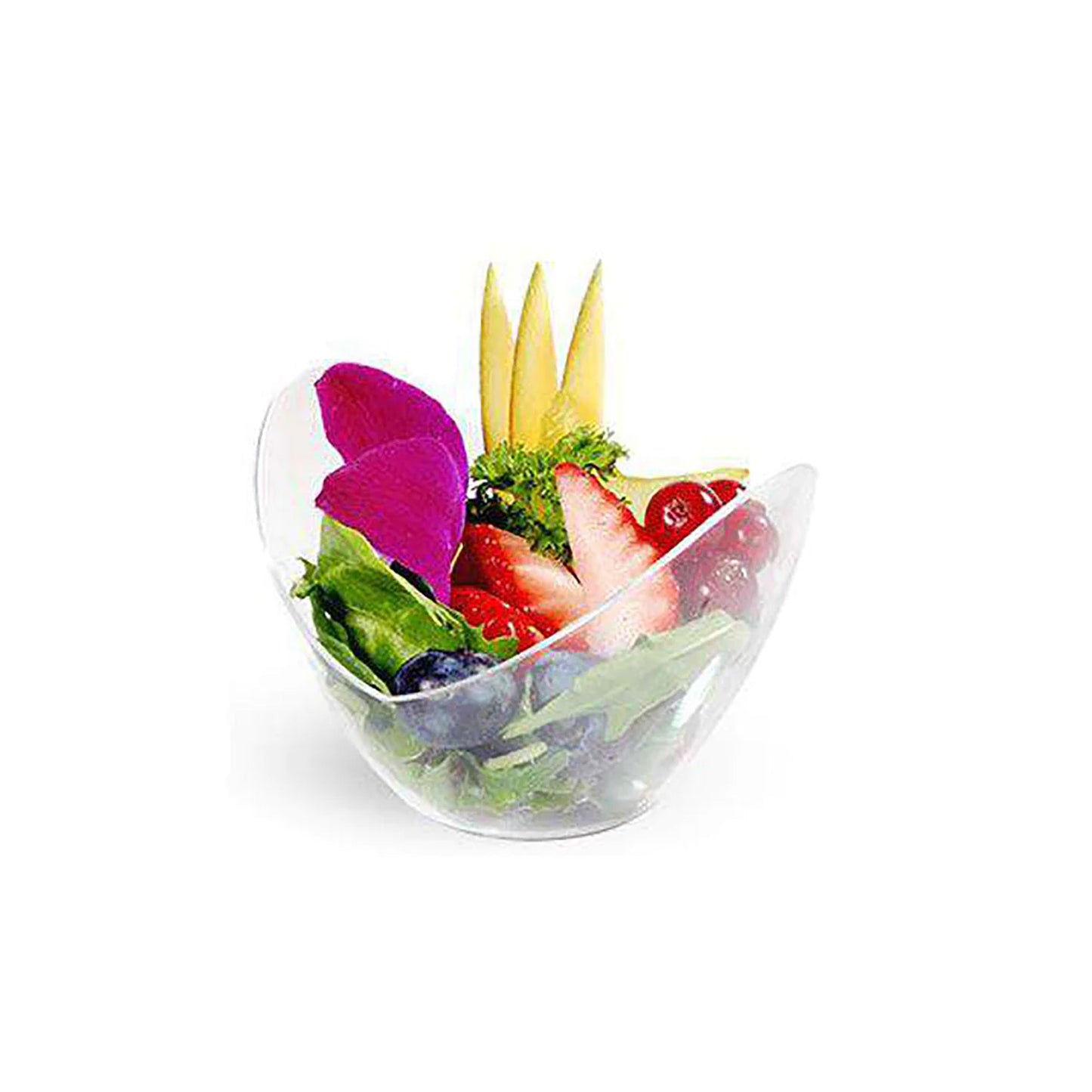 2 oz. Clear Small Plastic Disposable Concave Cups