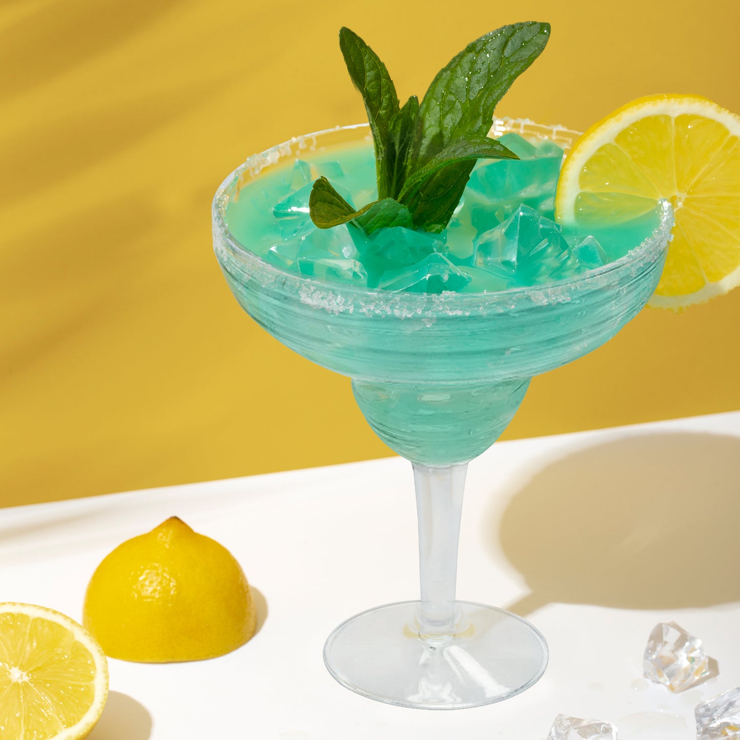 14 oz Clear Spiral Margarita Plastic Goblets