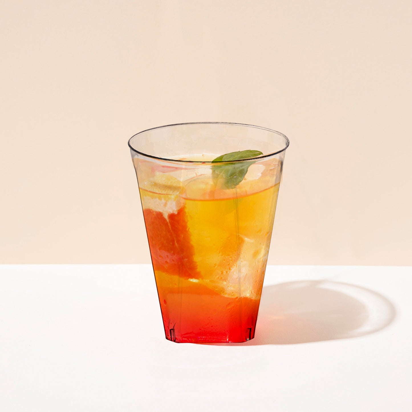 7 oz. Clear Square Bottom Plastic Disposable Cups