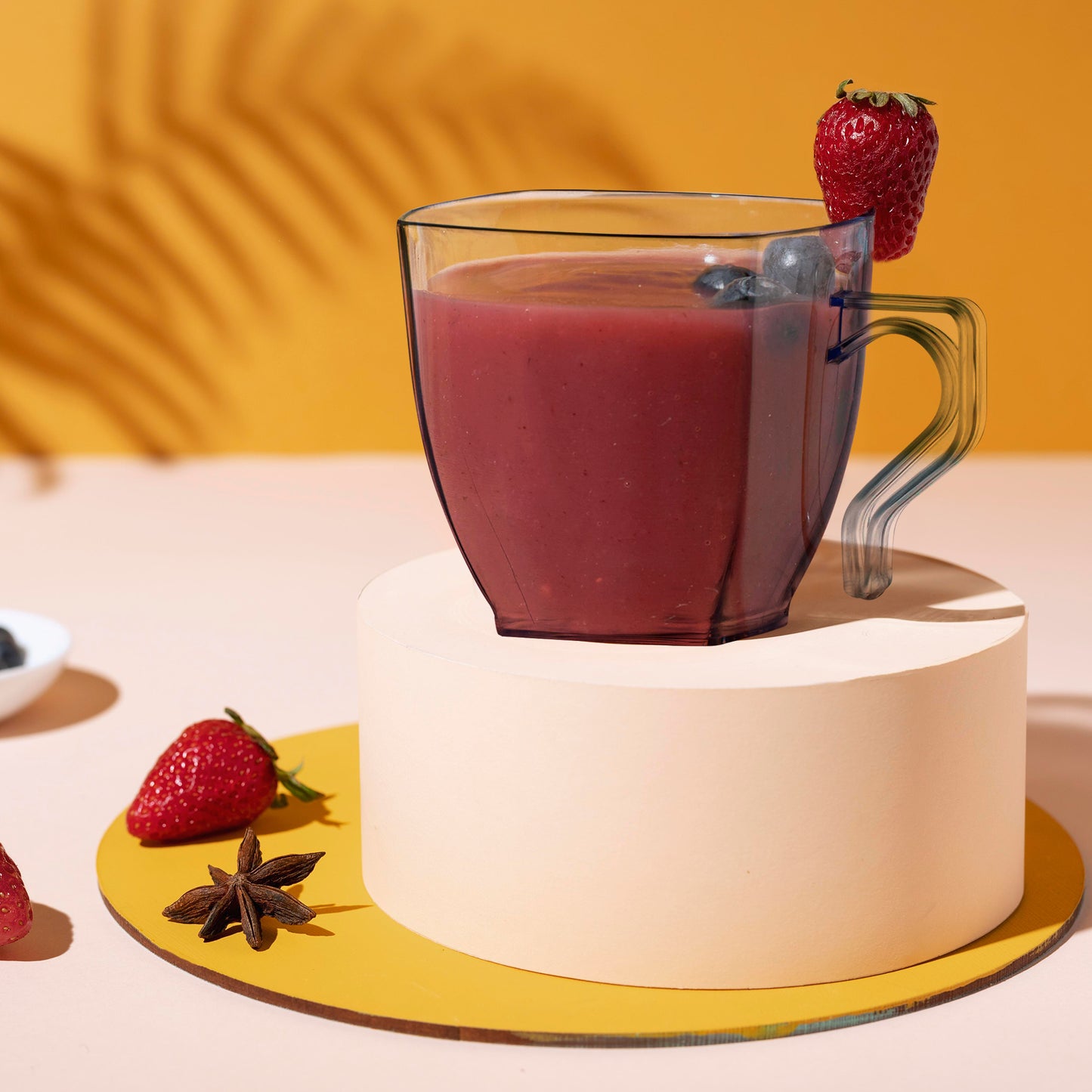 8 oz. Clear Square Disposable Plastic Coffee Mugs