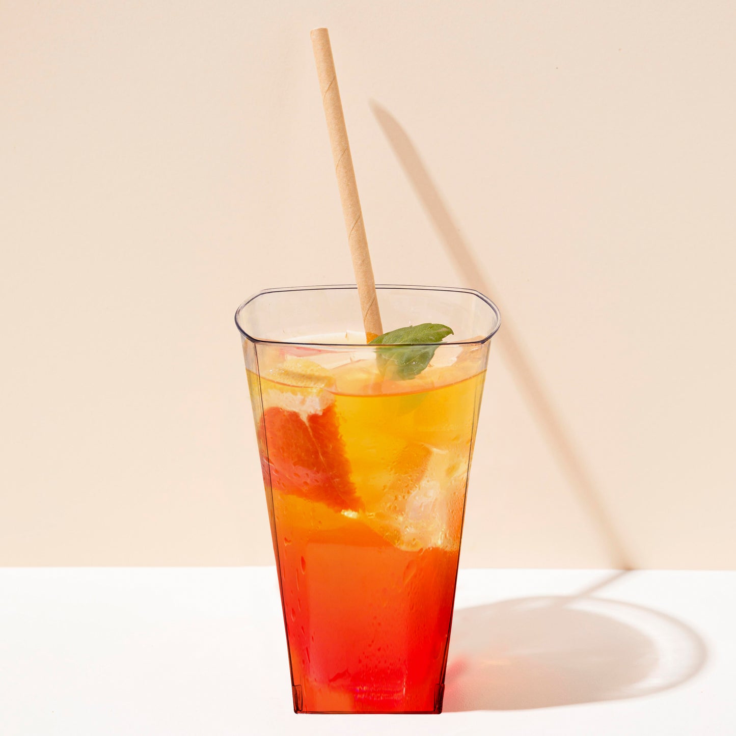 10 oz. Clear Square Disposable Plastic Cups