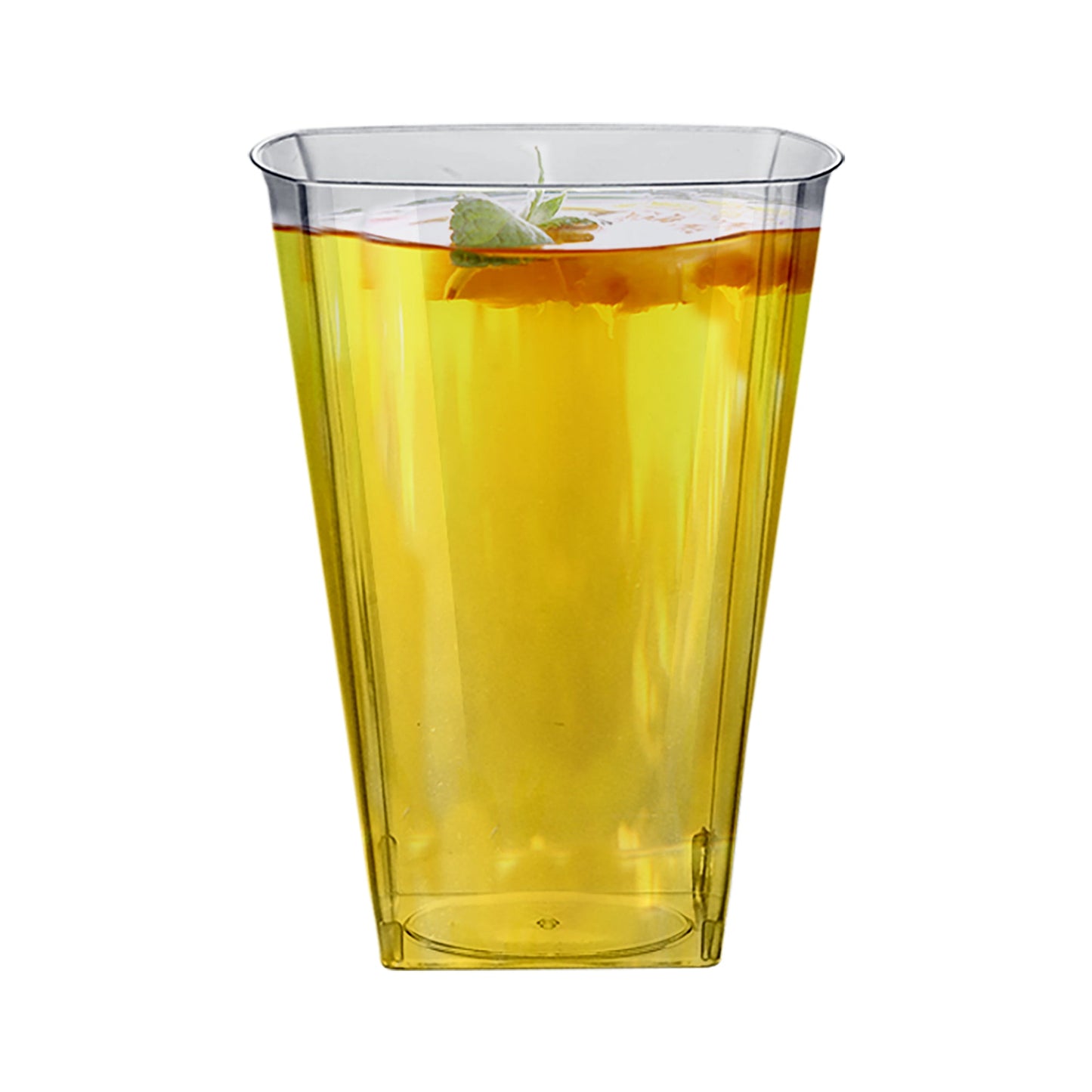 10 oz. Clear Square Disposable Plastic Cups