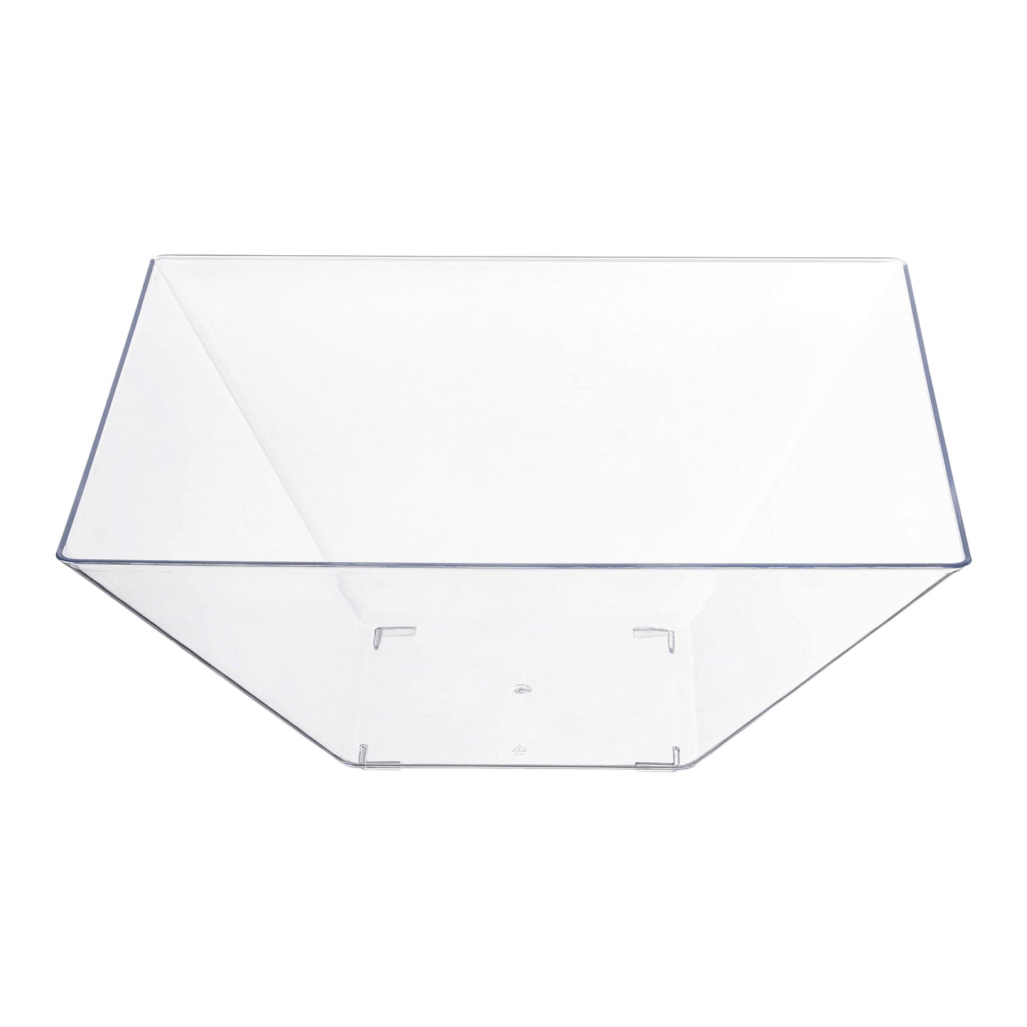 Clear Square Disposable Plastic Serving Bowls (3 qt.)