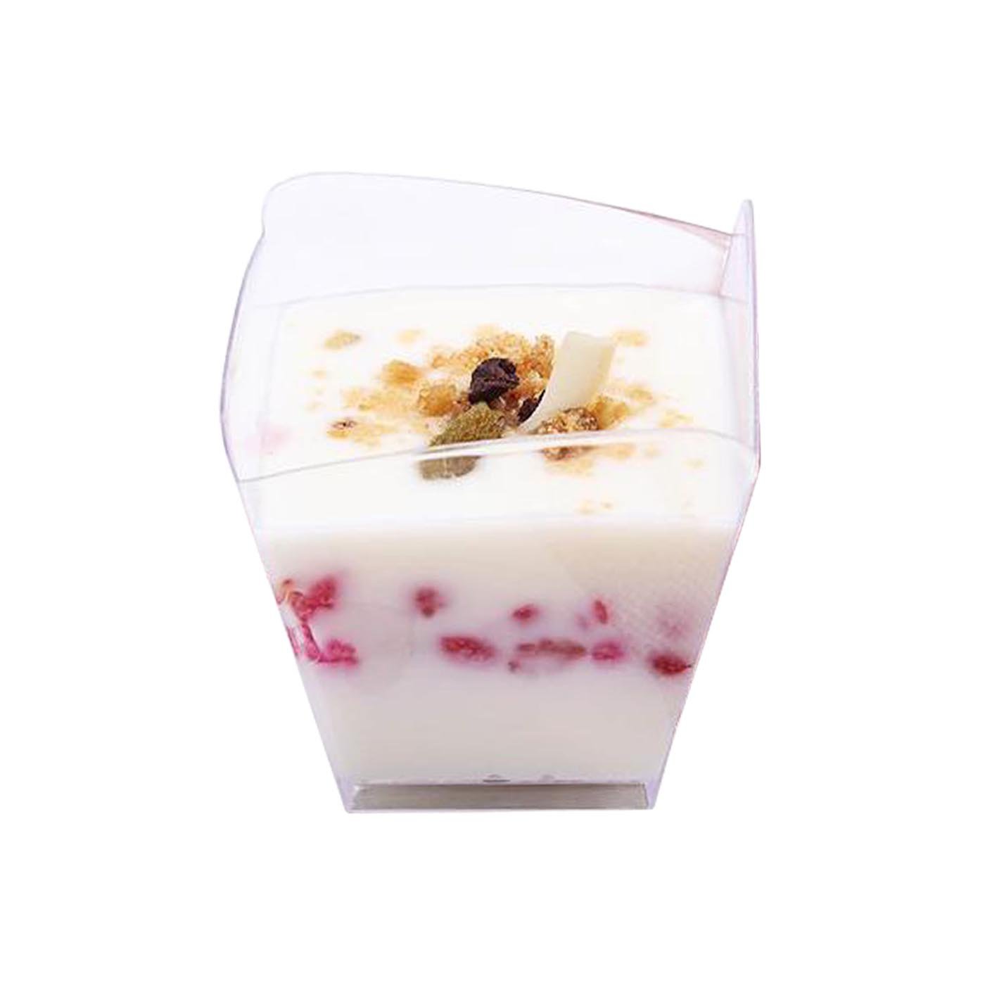 Clear Small Square Plastic Disposable Cups
