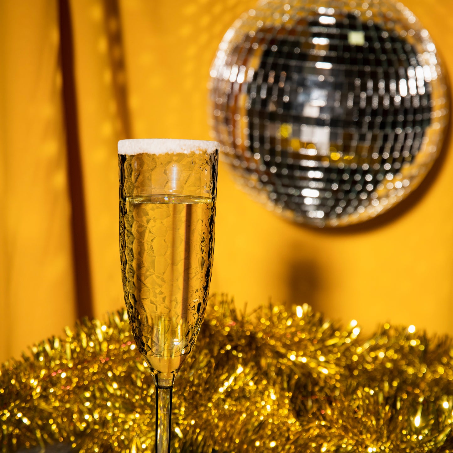 8 oz. Crystal Plastic Disposable Champagne Flutes