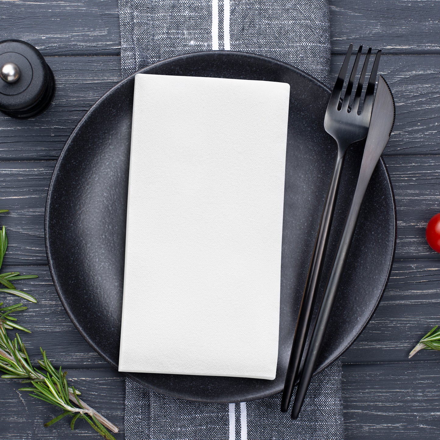 White Premium Linen-Like Paper Buffet Napkins