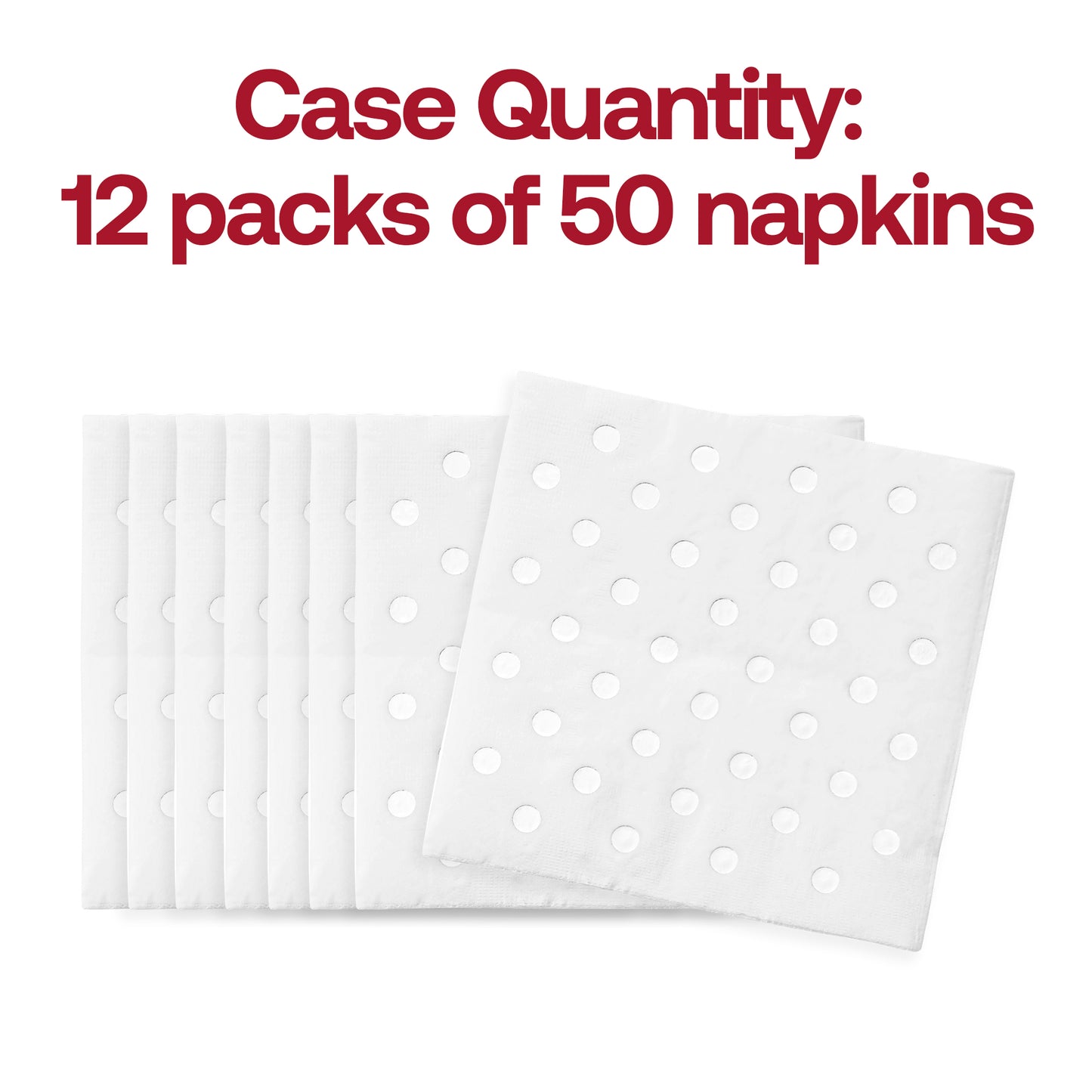 White with Silver Dots Paper Beverage/Cocktail Napkins Quantity | The Kaya Collection
