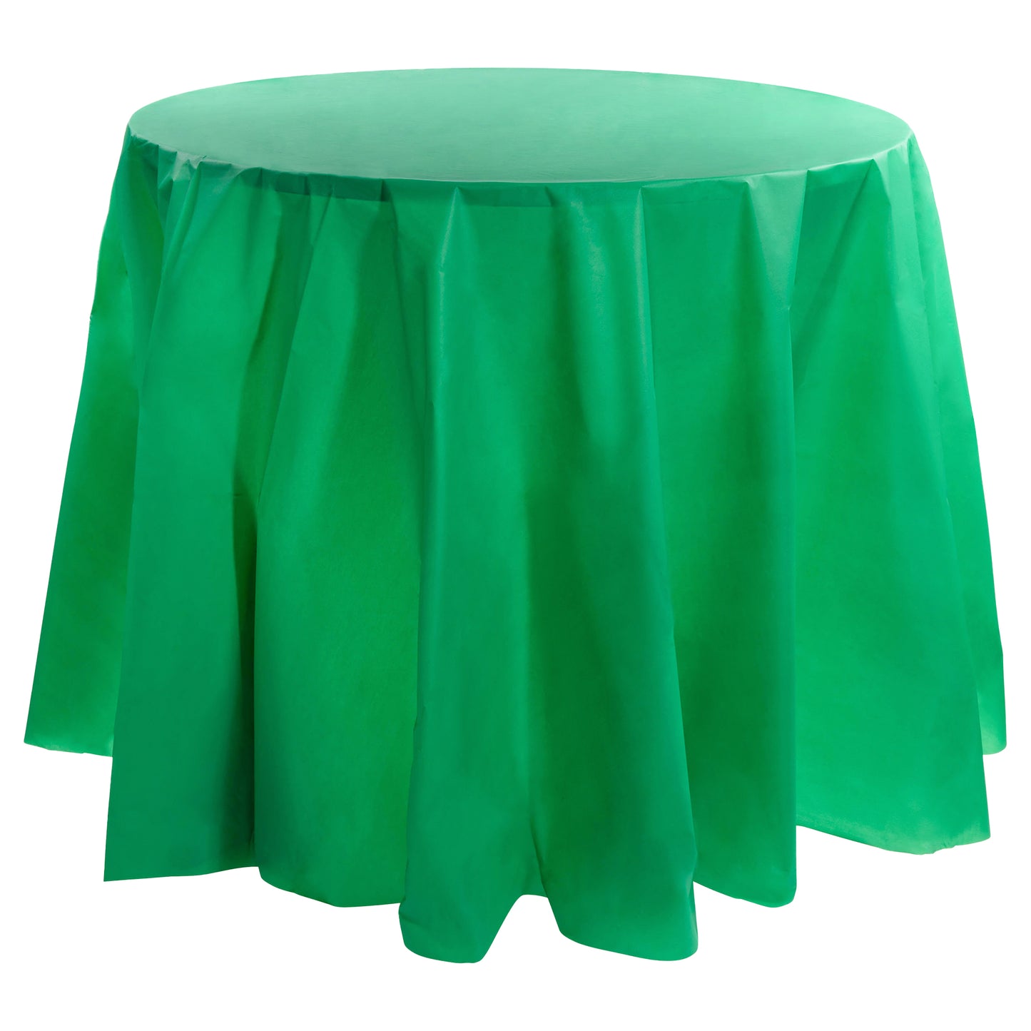 Hunter Green Round Plastic Tablecloths (84")