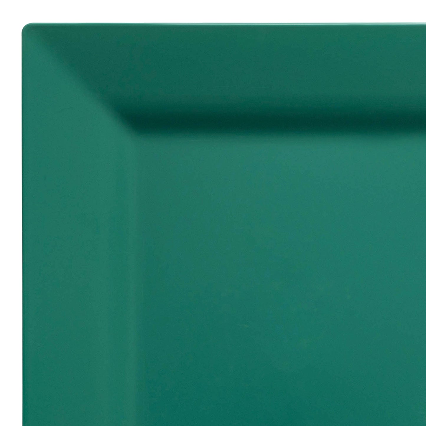 Hunter Green Square Disposable Plastic Cake Plates (6.5")