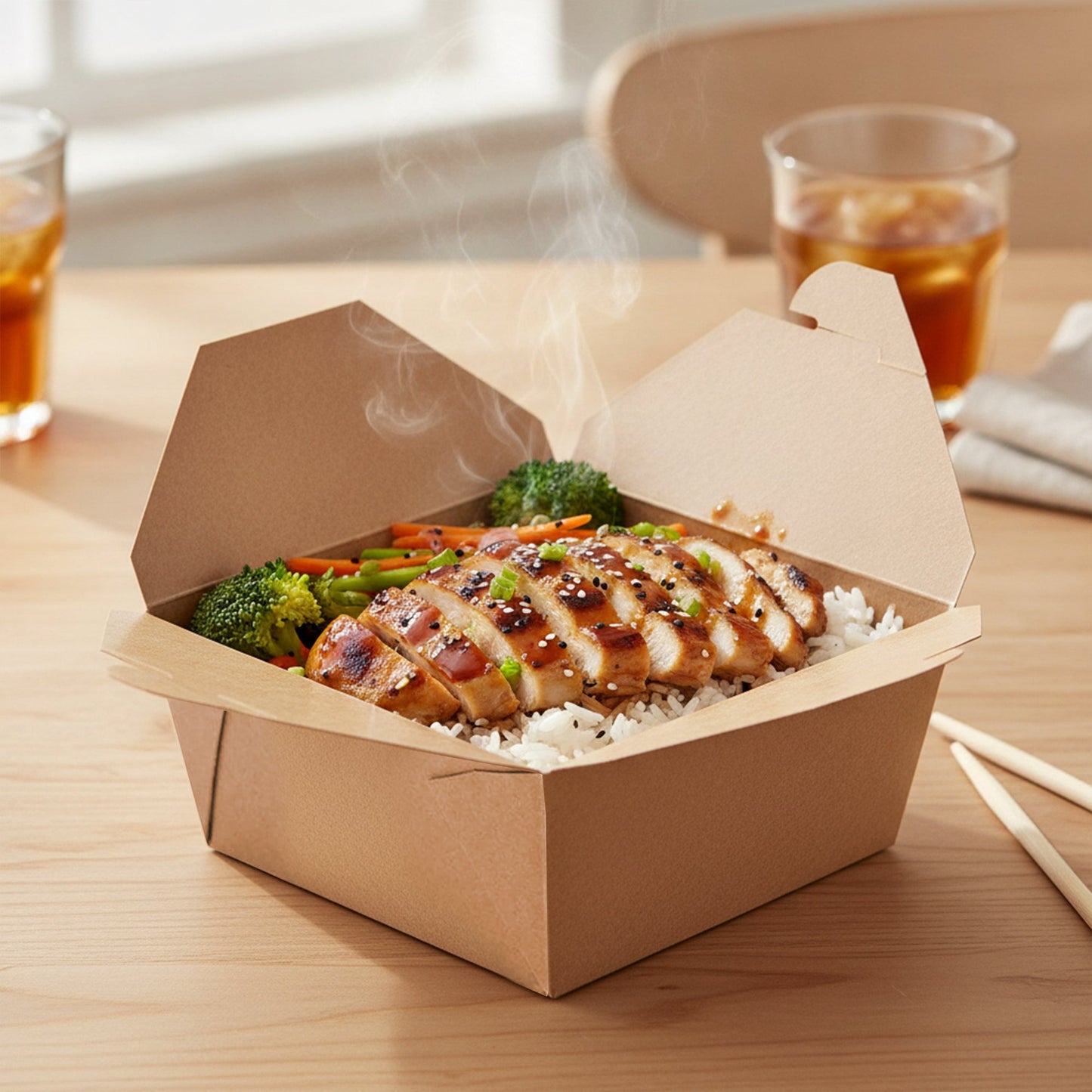 Kraft Folded Paper #4 Container