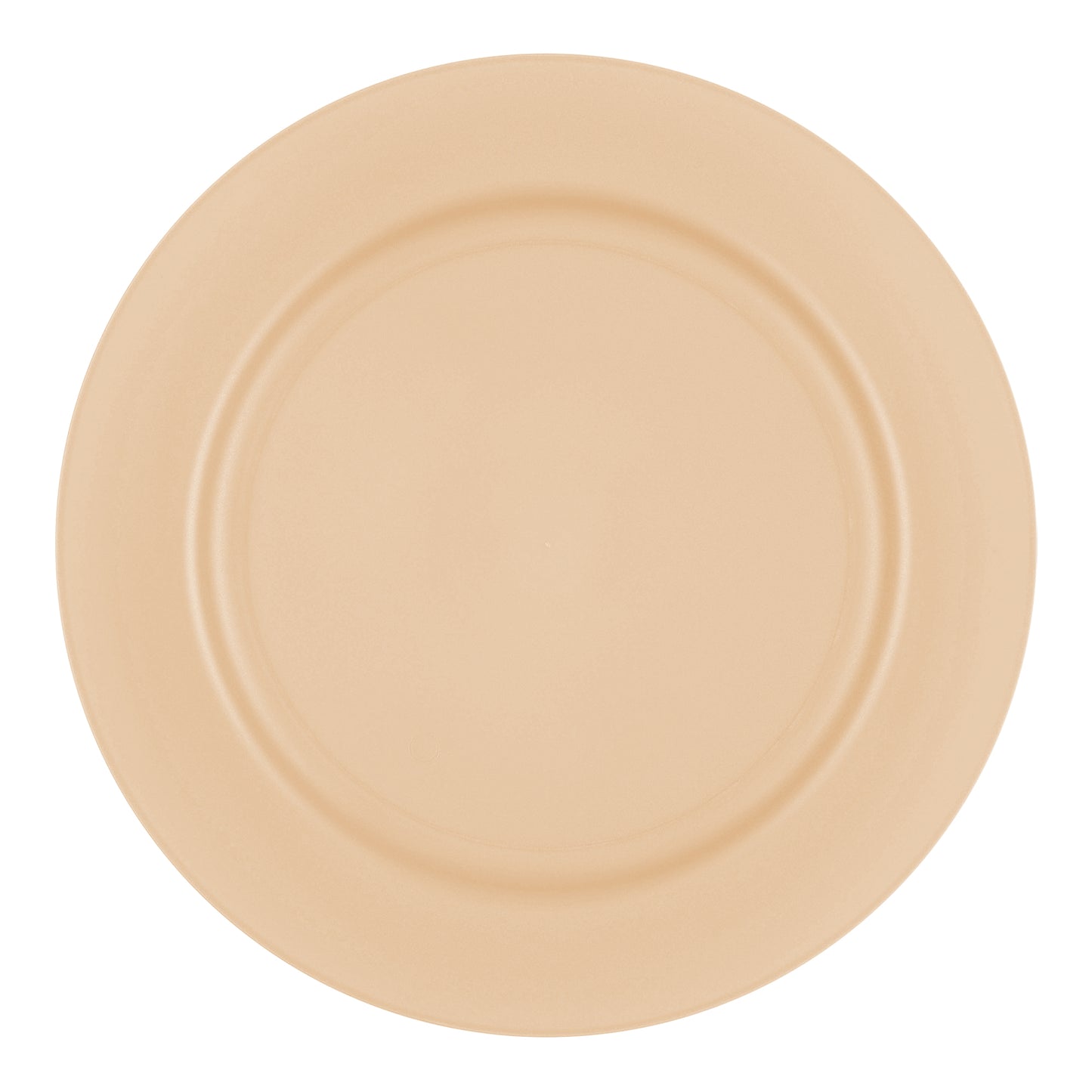 Matte Bright Yellow Round Plastic Salad Plates (7.5")