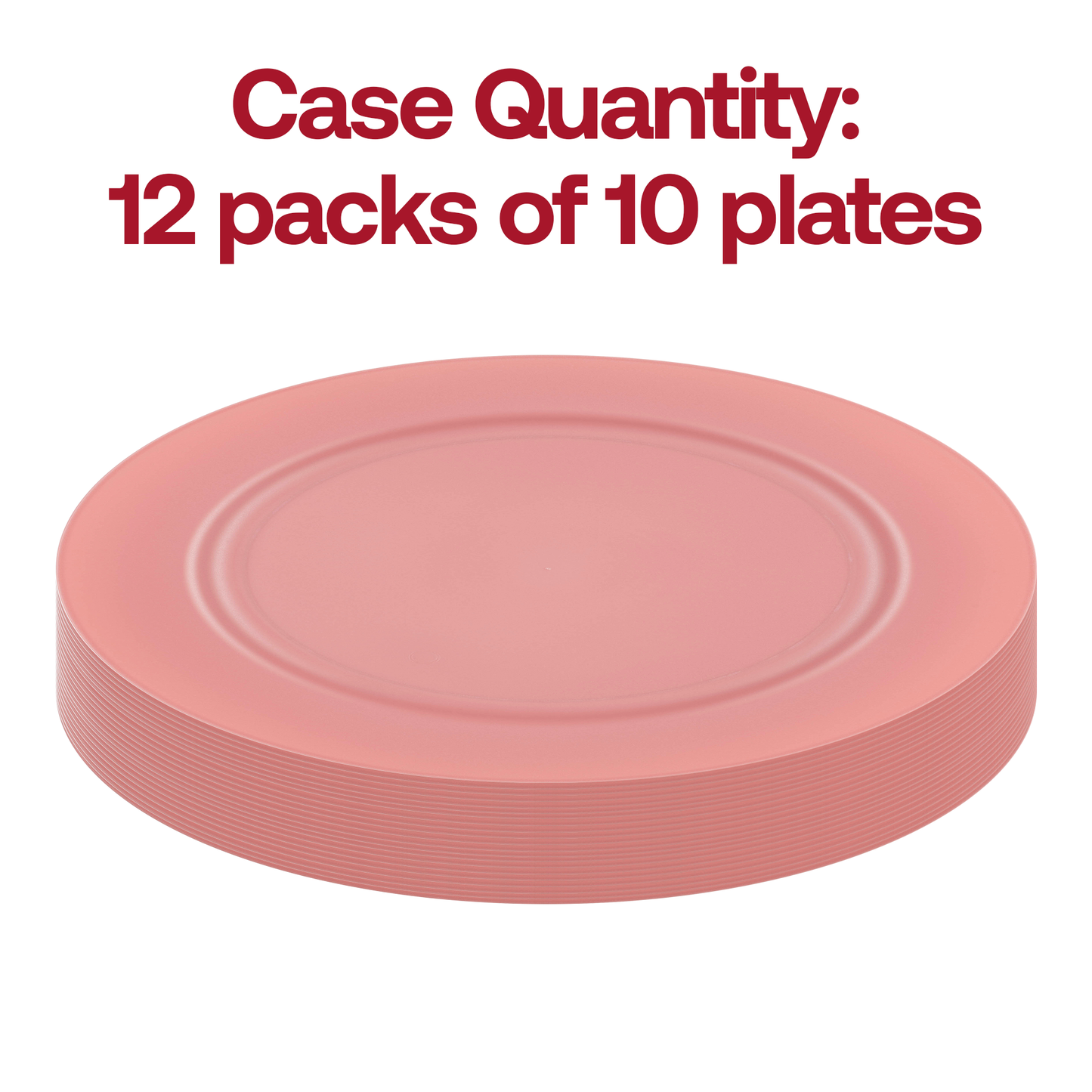 Matte Fuchsia Round Plastic Salad Plates (7.5") Quantity | Smarty Had A Party