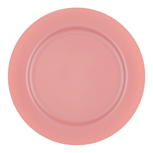 Matte Fuchsia Round Plastic Dinner Plates (10") | The Kaya Collection