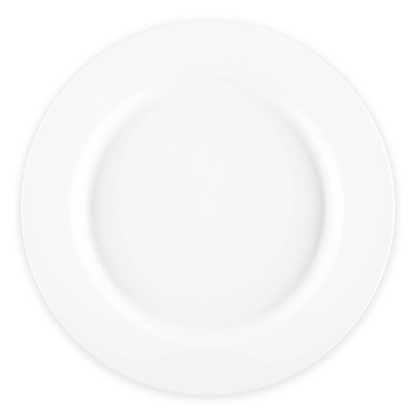 Matte Milk White Round Disposable Plastic Dinner Plates (10") | The Kaya Collection