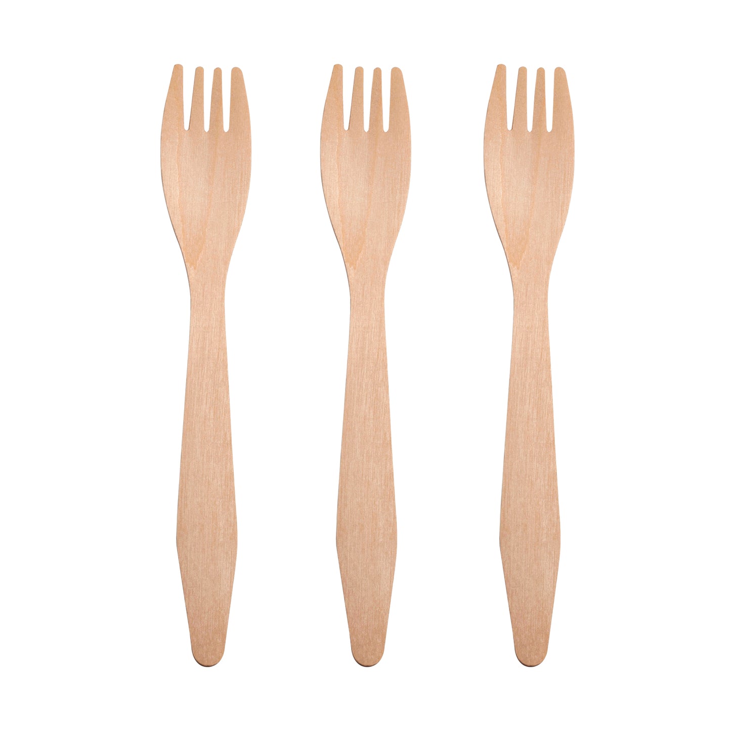 Natural Birch Eco-Friendly Disposable Dinner Forks Secondary | The Kaya Collection