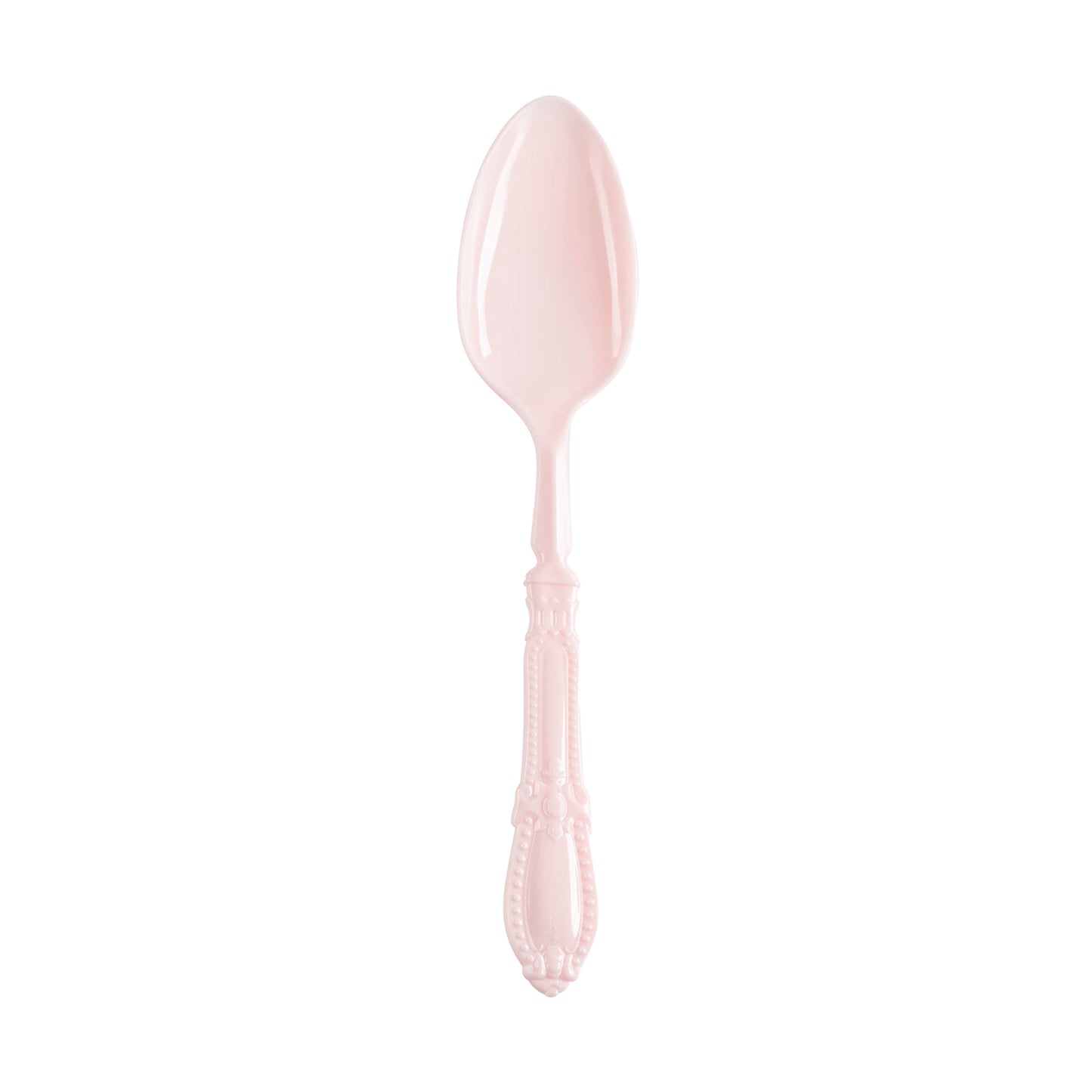 Pink Baroque Disposable Plastic Dinner Spoons Dimension | Smarty Had A Party